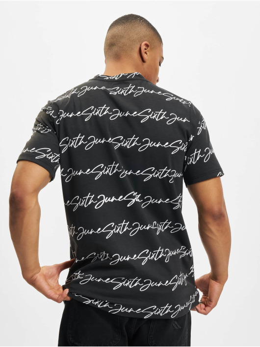 Sixth June T-Shirt All Over Signature noir
