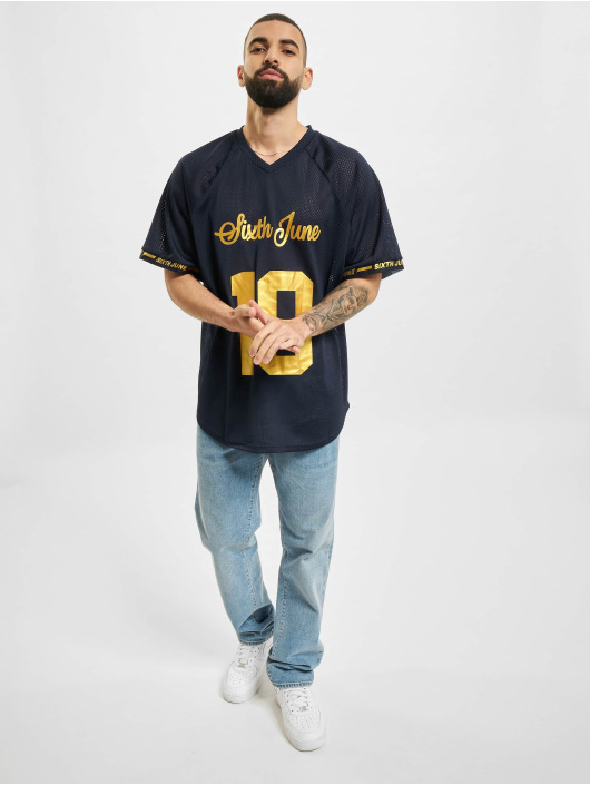 Sixth June T-Shirty Mesh Raglan niebieski