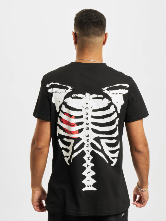 Sixth June T-skjorter Bones svart