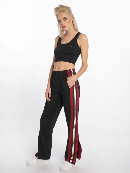 Sixth June Topper Rib Crop svart