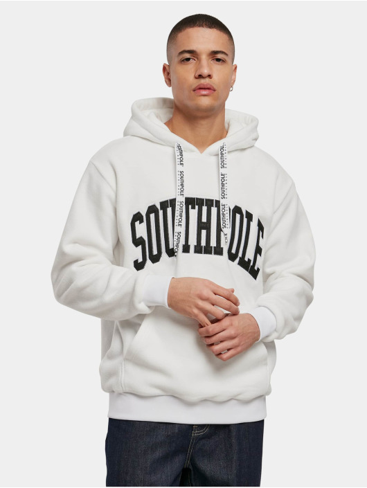 Southpole Hoody College weiß
