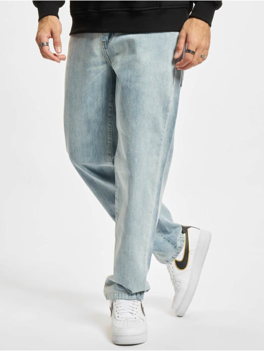 Southpole Jeans ajustado Spray Logo Denim Slim Fit azul