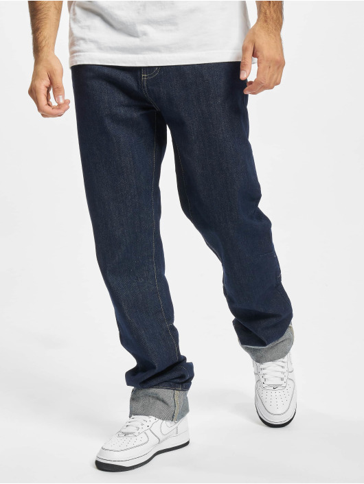 Southpole Herren Loose Fit Jeans Turn Up Denim Loose Fit in indigo