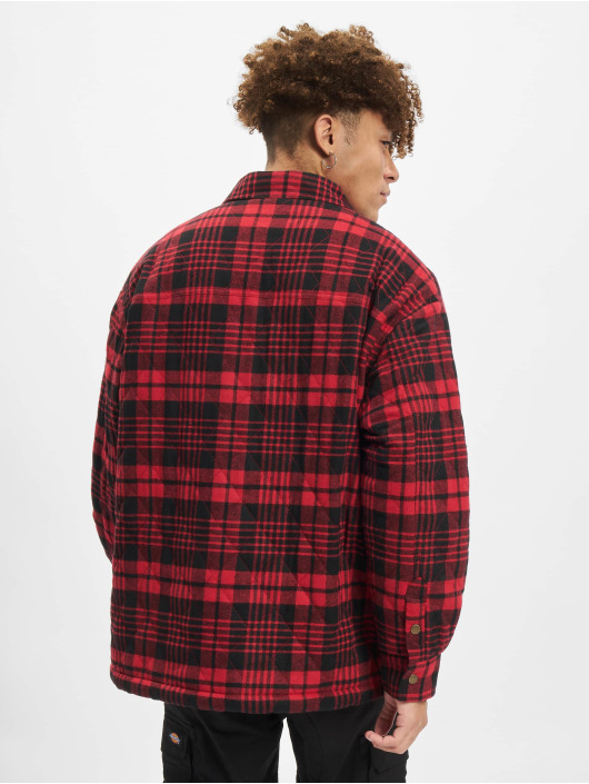 Southpole Prechodné vetrovky Flannel Quilted Shirt èervená