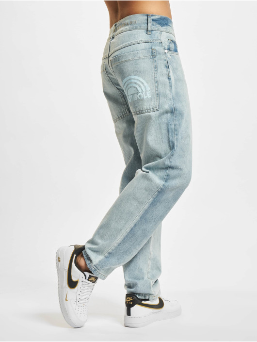 Southpole Slim Fit Jeans Spray Logo Denim Slim Fit modrá