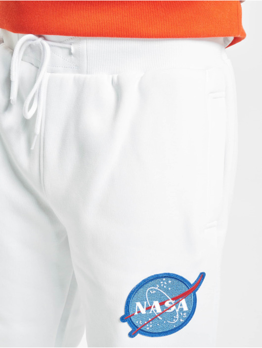 Southpole Sweat Pant Nasa Insignia Logo white