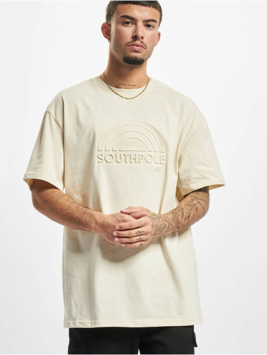 Southpole T-Shirt 3D Logo beige