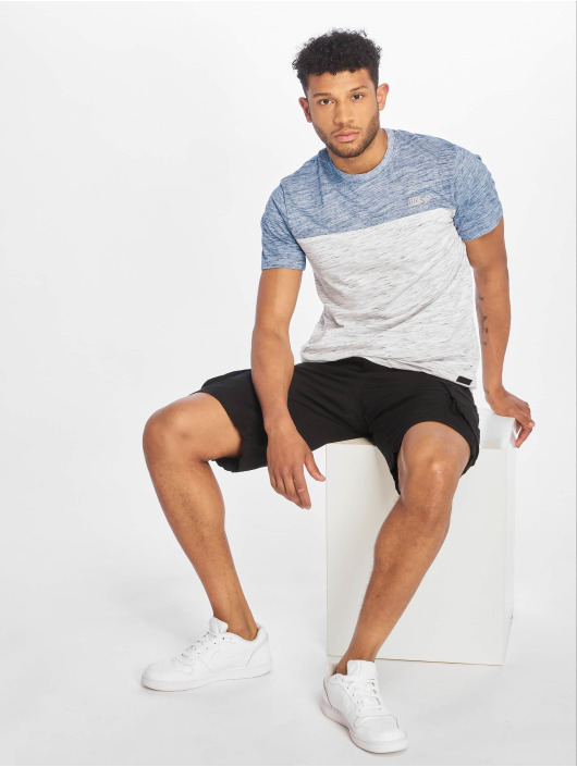 Southpole T-Shirt Color Block Tech blue
