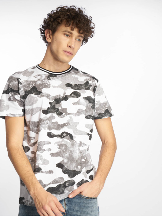 Southpole T-Shirt Camo & Splatter Print grey