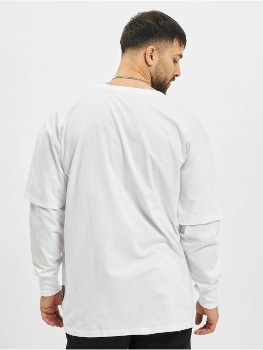 Southpole T-Shirt manches longues Basic Double Sleeve blanc