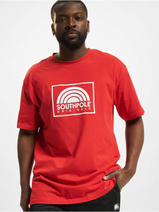 Southpole t-shirt Square Logo rood