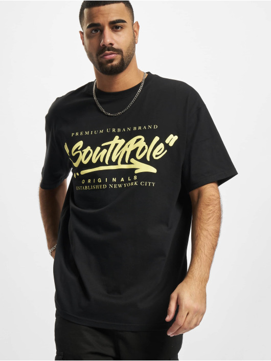 Southpole t-shirt Short Sleeve zwart