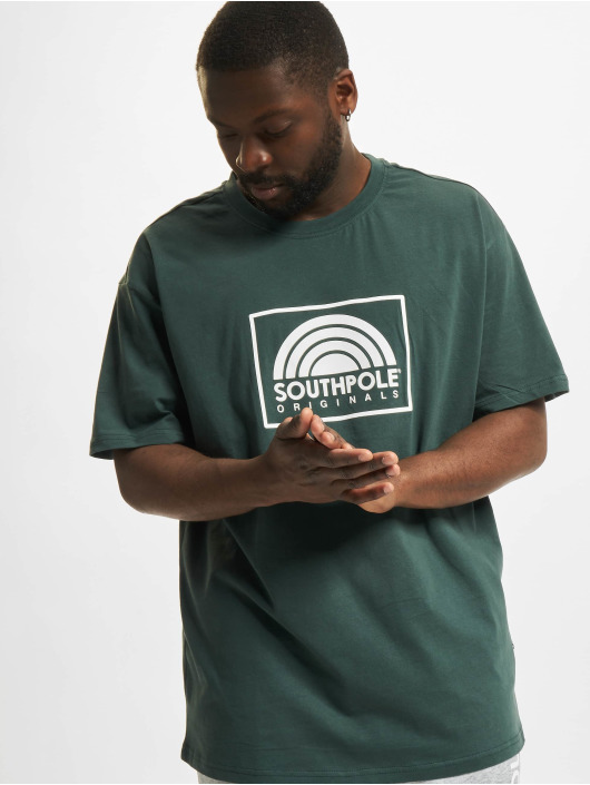 Southpole T-shirts Square Logo grøn