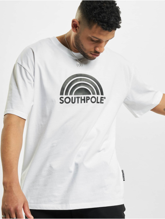 Southpole T-Shirty Logo bialy
