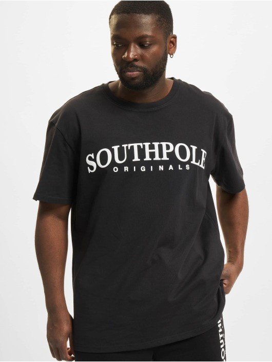 Southpole T-skjorter Puffer Print svart