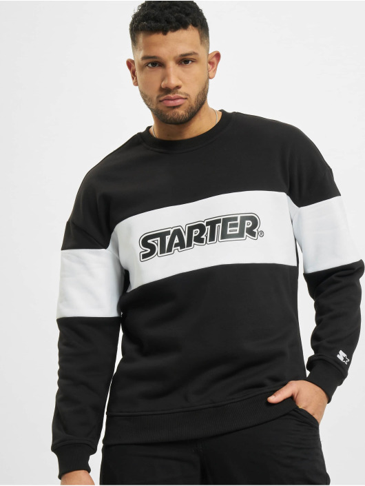 Starter Herren Pullover Block in schwarz