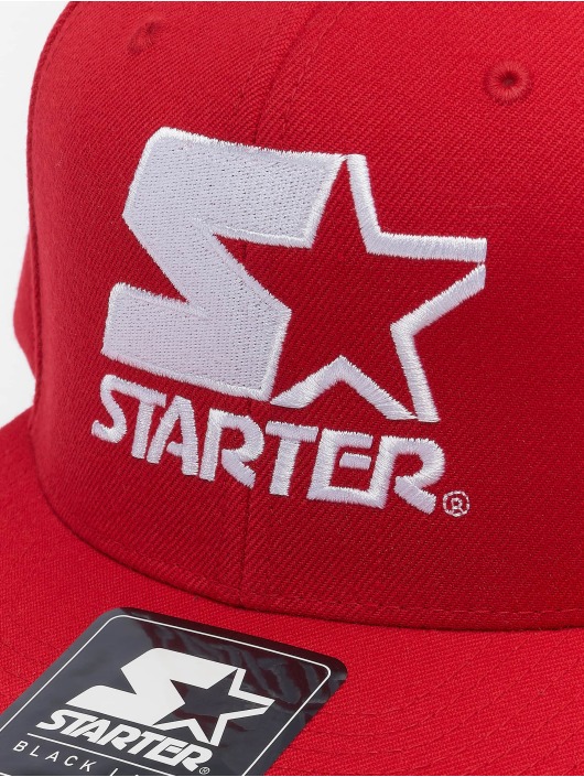 Starter Snapback Caps Logo czerwony