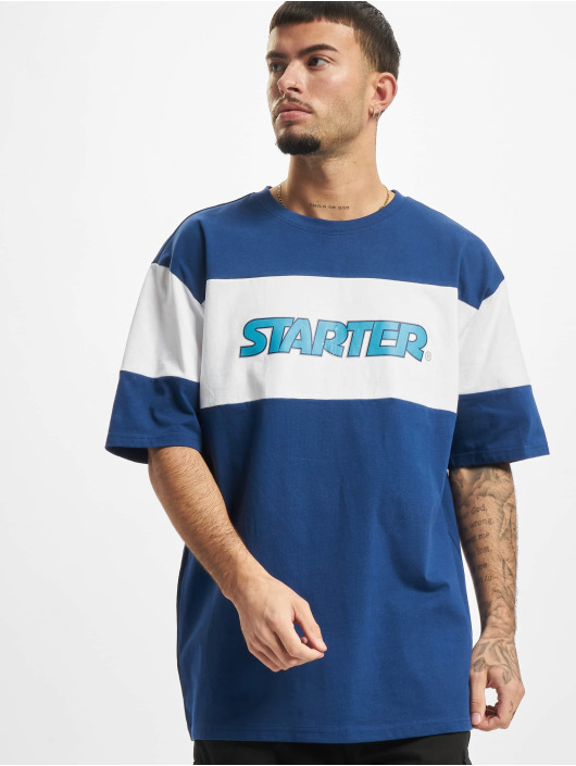 Starter T-Shirt Block Jersey bleu