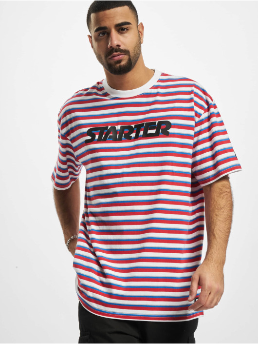 Starter T-Shirt Stripe Jersey rot