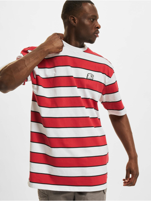Starter T-Shirt Block Stripes rouge