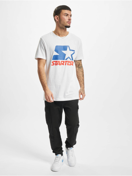 Starter t-shirt Two Color Logo wit