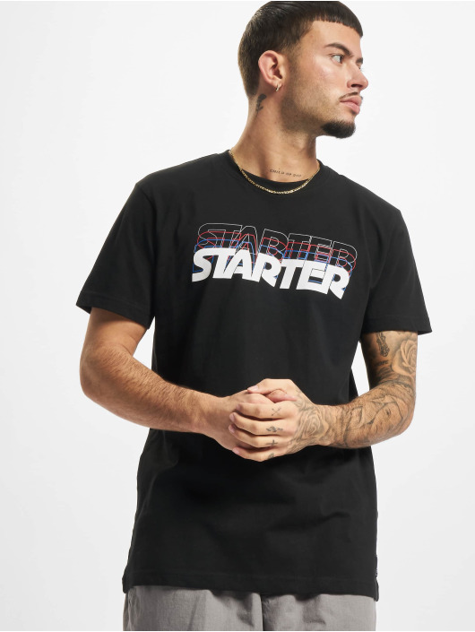 Starter t-shirt Multilogo Jersey zwart