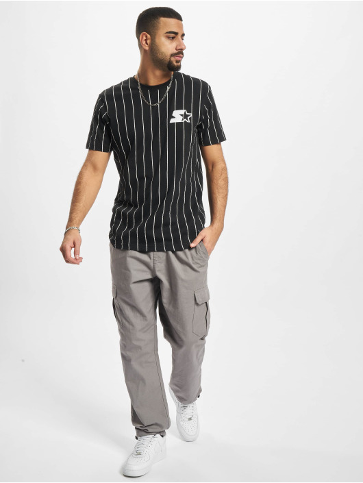 Starter t-shirt Pinstripe Jersey zwart