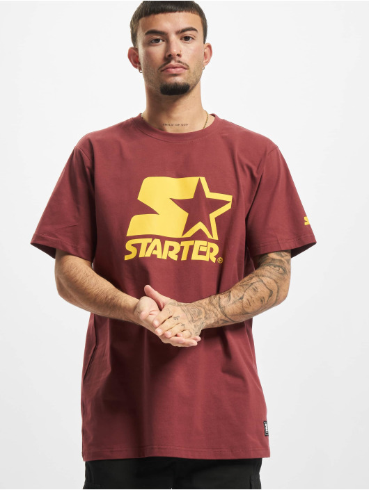 Starter T-Shirty Logo czerwony
