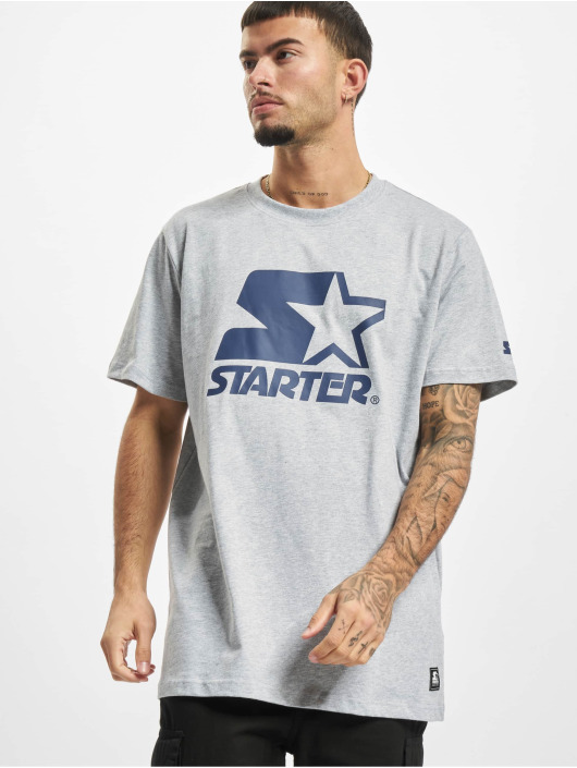 Starter T-Shirty Logo szary