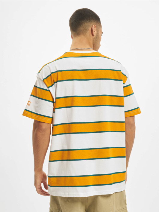 Starter T-skjorter Logo Striped hvit