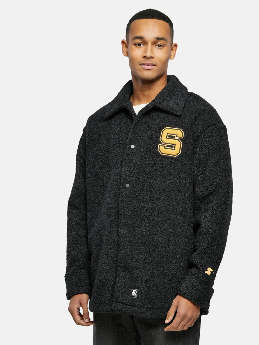 Starter winterjas Sherpa Shirt zwart