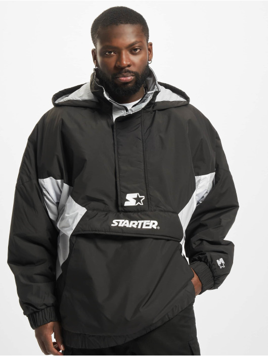 Starter Zomerjas Colorblock Halfzip zwart