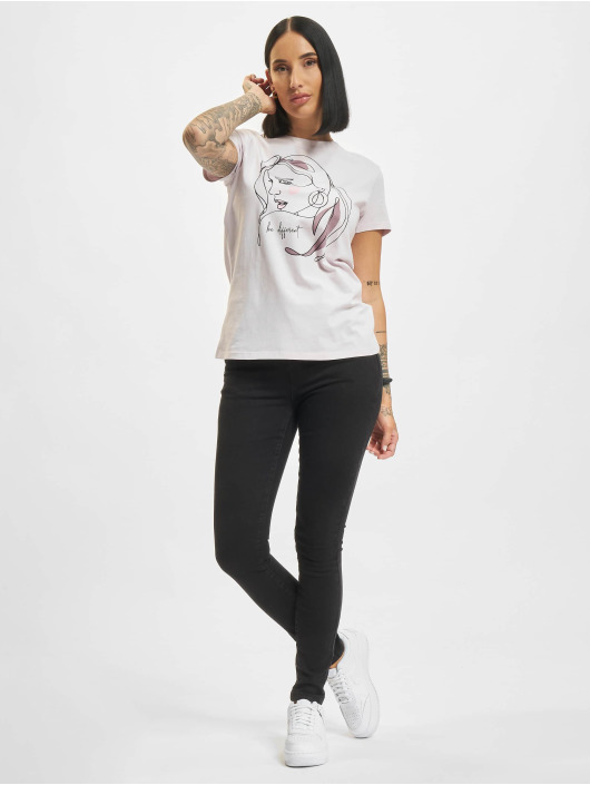 Stitch & Soul t-shirt Be Different paars