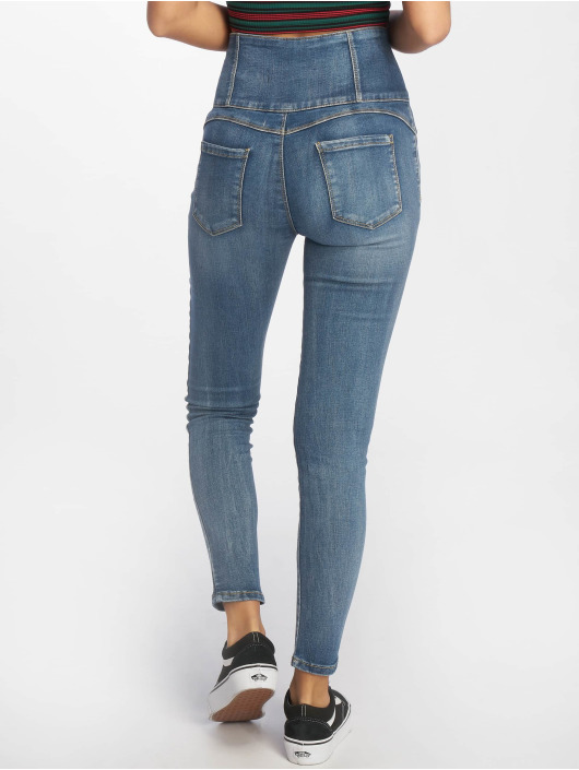 High waisted power slim straight jeans for women day sale next