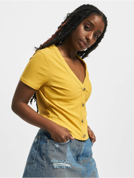 Tally Weijl Top Basic Knitted yellow