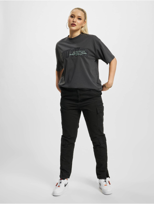 The Couture Club Camiseta Embroidered Overlayed Oversize negro
