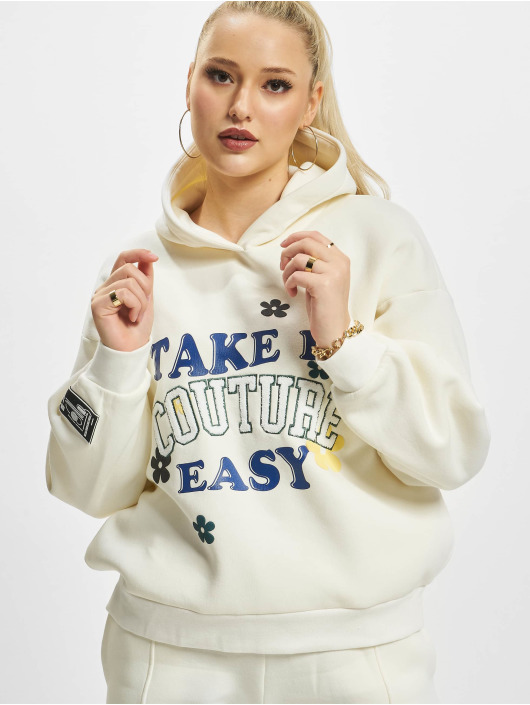 The Couture Club Mikiny Take It Easy Oversized biela