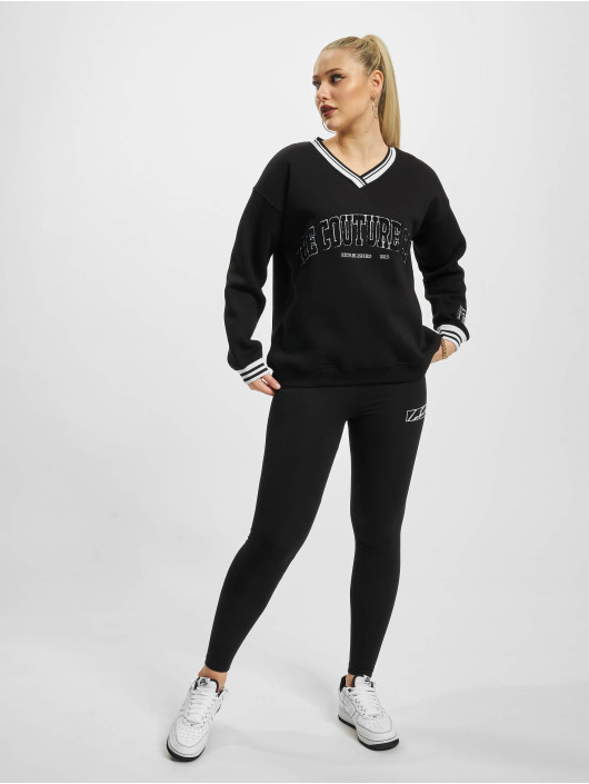 The Couture Club Sweat & Pull Chenille Oversized noir