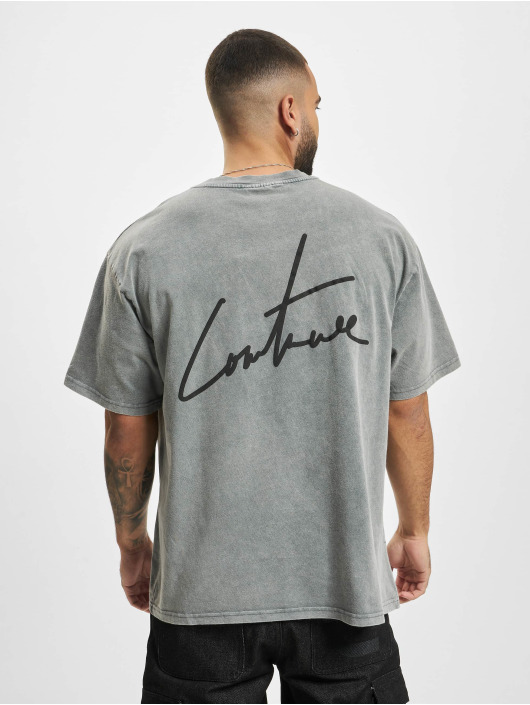 The Couture Club T-Shirt Signature Print gris