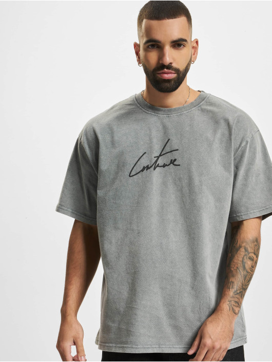 The Couture Club T-shirt Signature Print grå