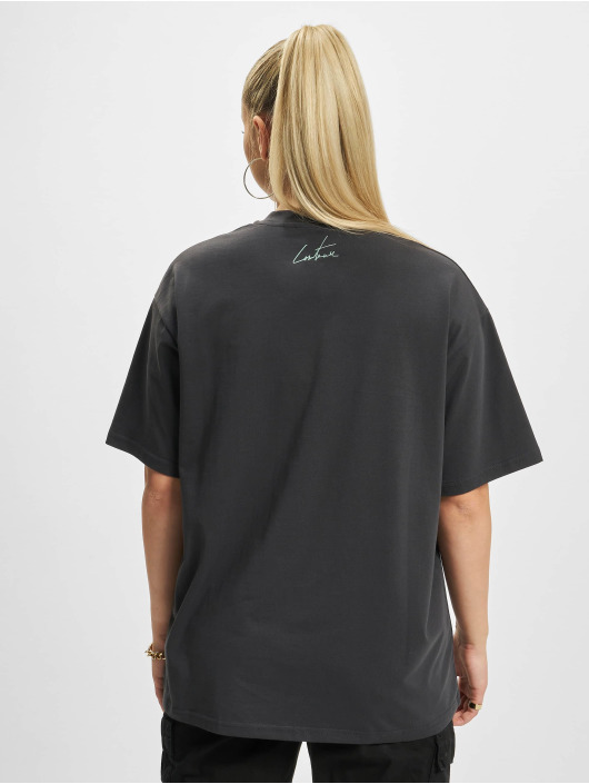 The Couture Club T-shirt Embroidered Overlayed Oversize nero