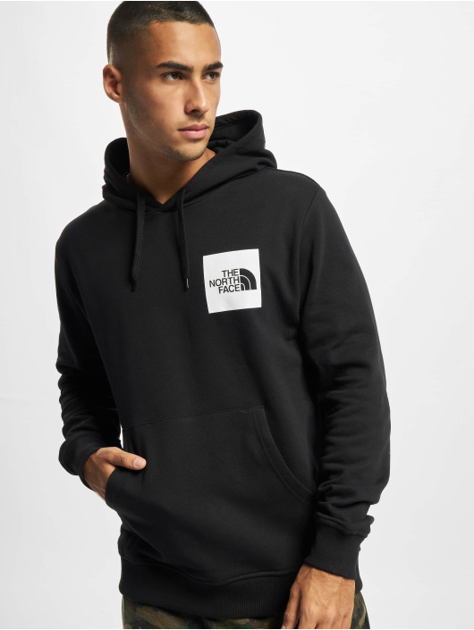 grey and black north face hoodie