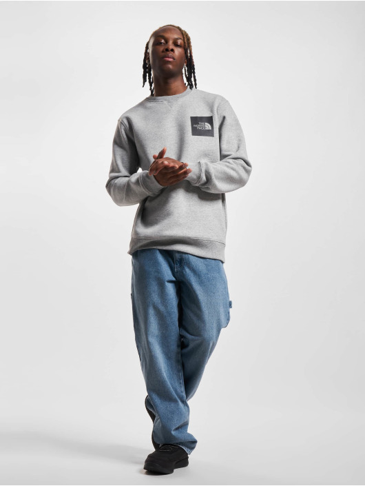 The North Face Puserot M Fine Crew harmaa