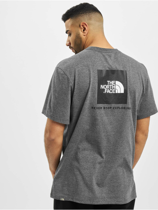 The North Face T-Shirty Face Red Box szary