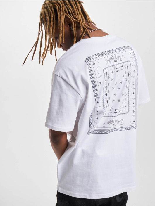Thug Life T-Shirt Bandana weiß