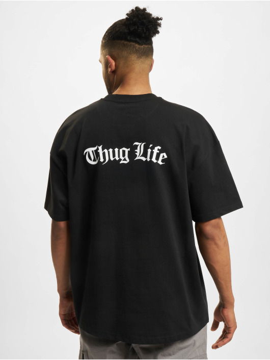 Thug Life t-shirt Overthink zwart