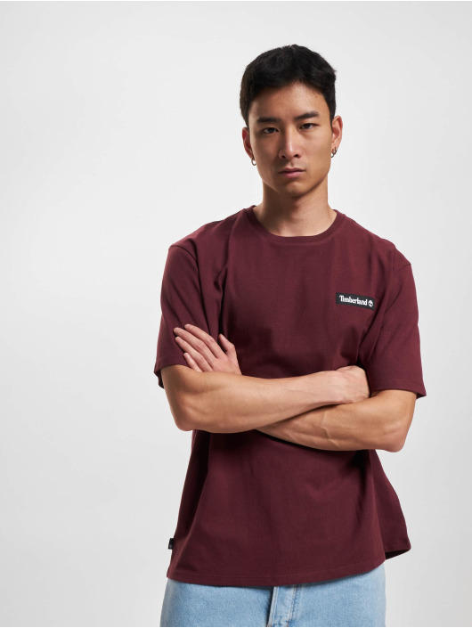 Timberland T-paidat Woven Badge authentic punainen