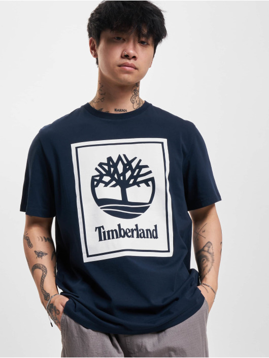 Timberland T-Shirt Stack Logo blau