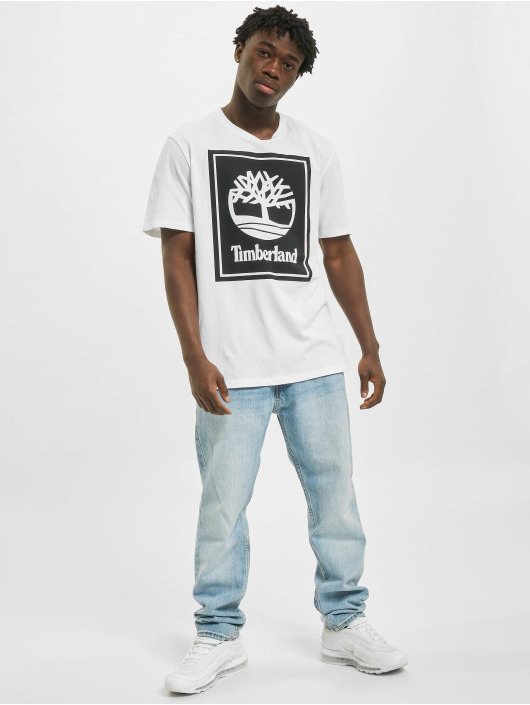 Timberland T-skjorter Yc Stack Logo hvit