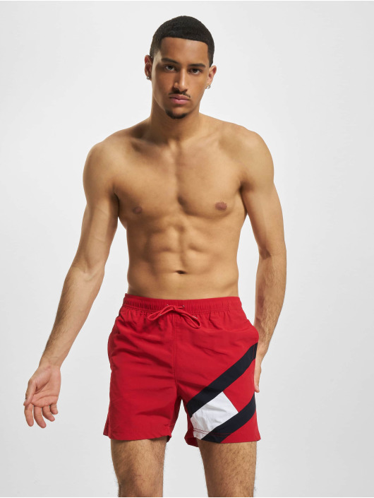 Tommy Hilfiger Badeshorts Medium Drawstring rot